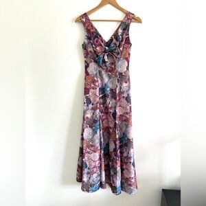 Vintage Cottagecore Linda Thorpe Floral Dress